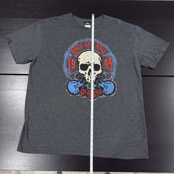 Rock and Roll Hall of Fame Grey T-Shirt with Skull Logo - 2XL - Picture 4 of 7